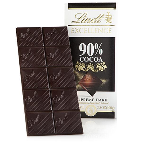 Lindt EXCELLENCE 90% Cocoa Dark Chocolate Bar, Dark Chocolate