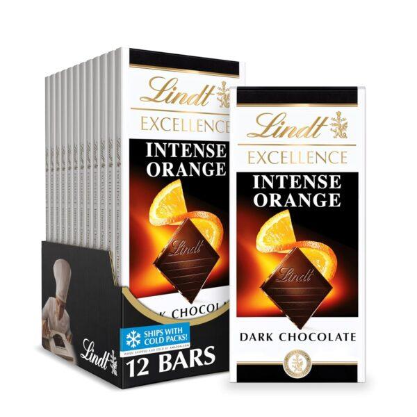Lindt EXCELLENCE Intense Orange Dark Chocolate Bar