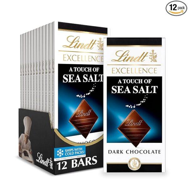 Lindt EXCELLENCE Sea Salt Dark Chocolate Bar