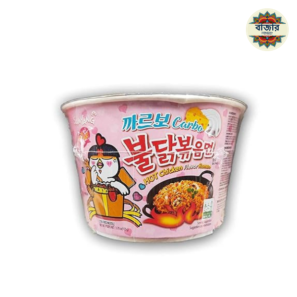 mars secret (14) Samyang Big Bowl Carbonara Hot Checken Flavour Ramen Instant Korean Spicy Noodles Bowl 105gms - Image 1
