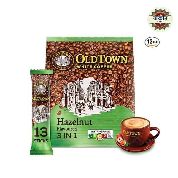 mars secret (16) OldTown White Coffee 3 in 1 Hazelnut 600g (15 Sachets) - Image 1