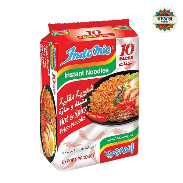 mars secret (22) Indomie Hot & Spicy Instant Noodles Value Pack,10pc - Image 1
