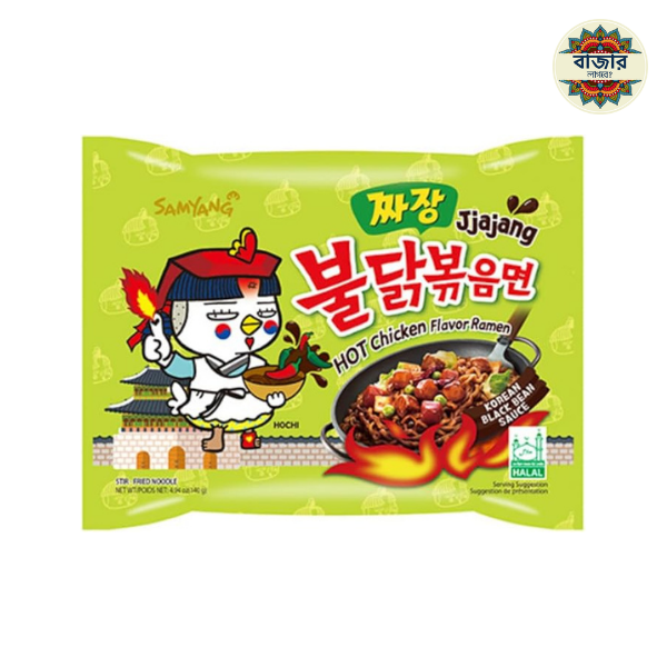 mars secret (38) Samyang Jjajang Buldak Spicy Black Bean Roasted Chicken Ramen Noodle 140g - Image 1