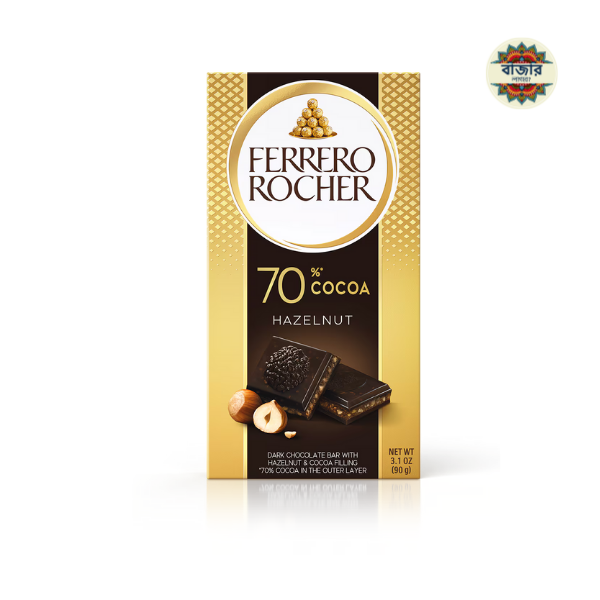 mars secret (60) Ferrero Rocher Dark Chocolate Premium bar,100g - Image 1