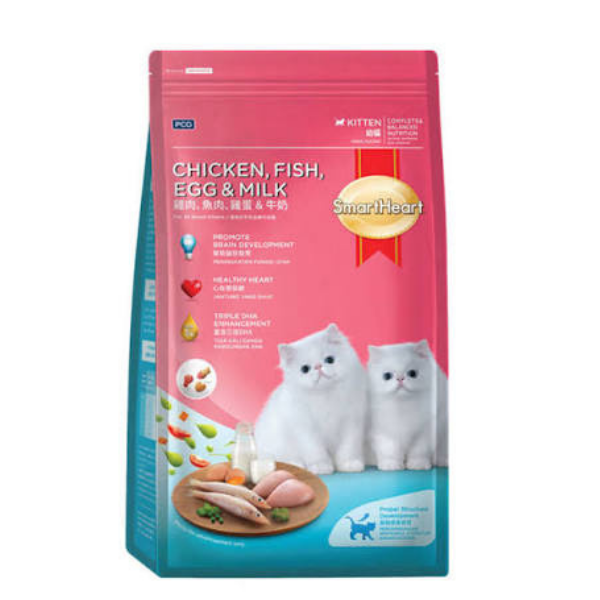 Smartheart Kitten Chicken Fish Egg & Milk 1.1kg